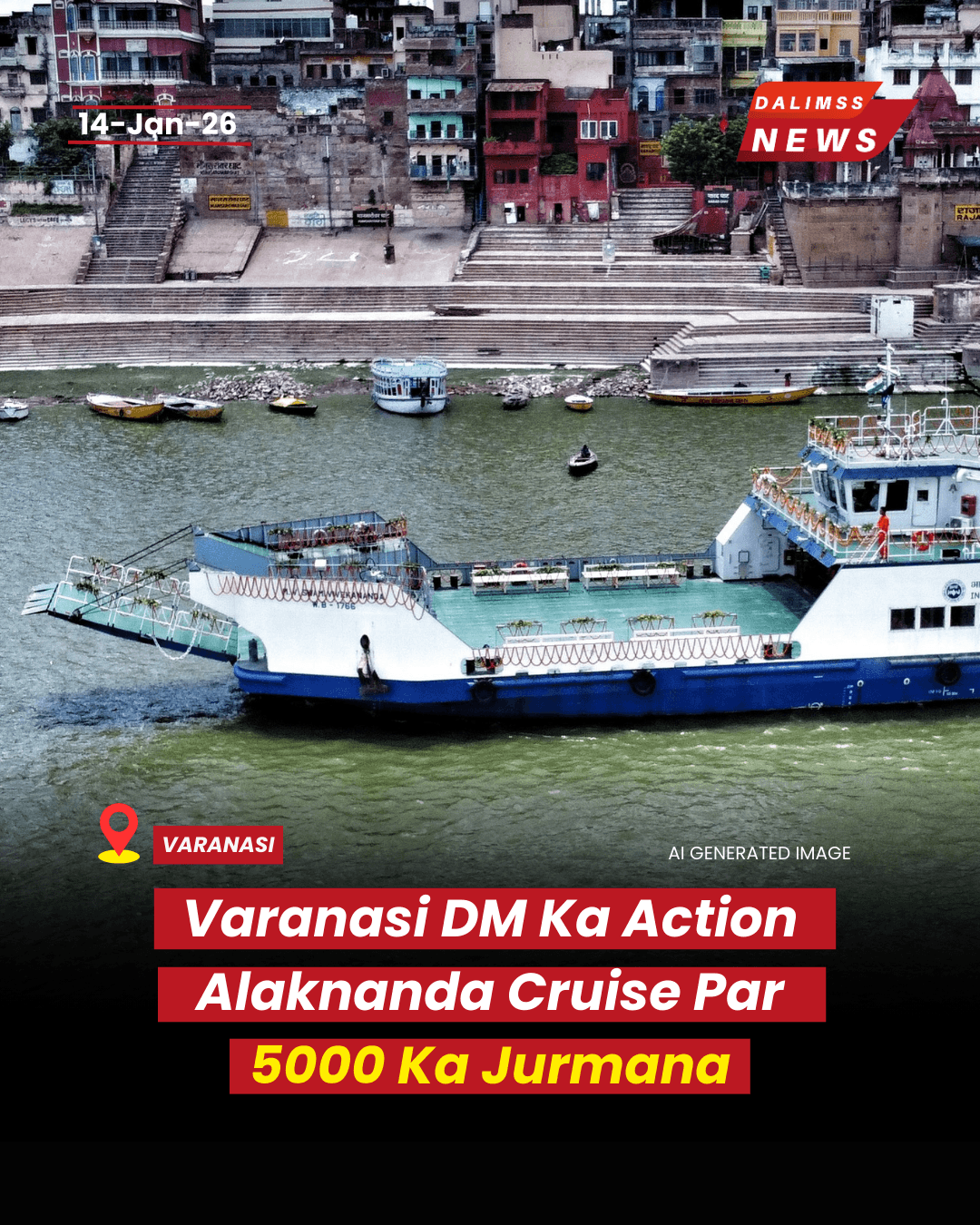 Varanasi DM Cracks Down on Alaknanda Cruise: Irregularities Lead to ₹5,000 Fine