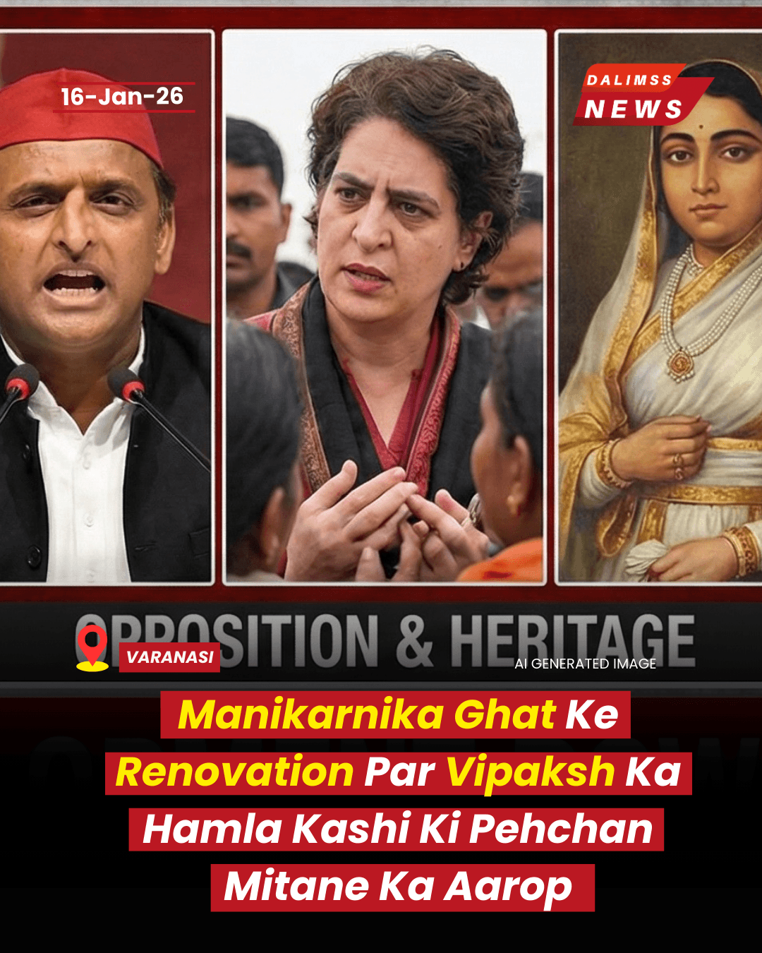 Manikarnika Ghat Redevelopment Sparks Political Storm: SP–Congress vs BJP Over Kashi Heritage