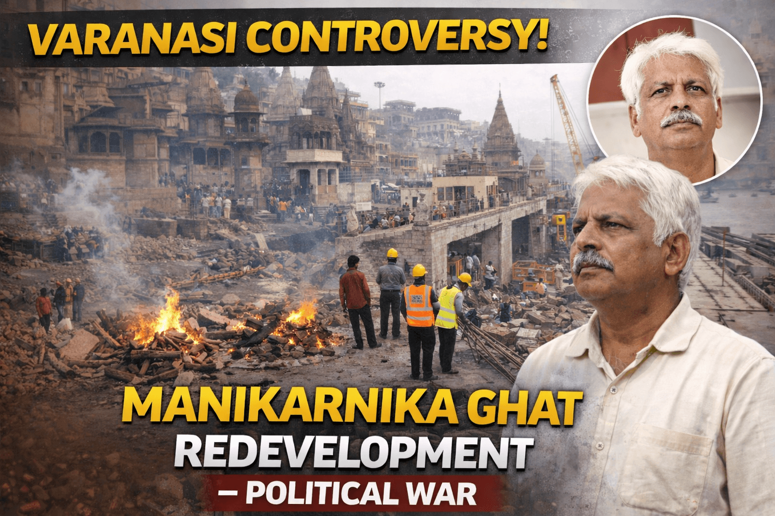 Manikarnika Ghat Redevelopment: Mahant Vishambhar Nath Mishra Raises Concerns Over Process