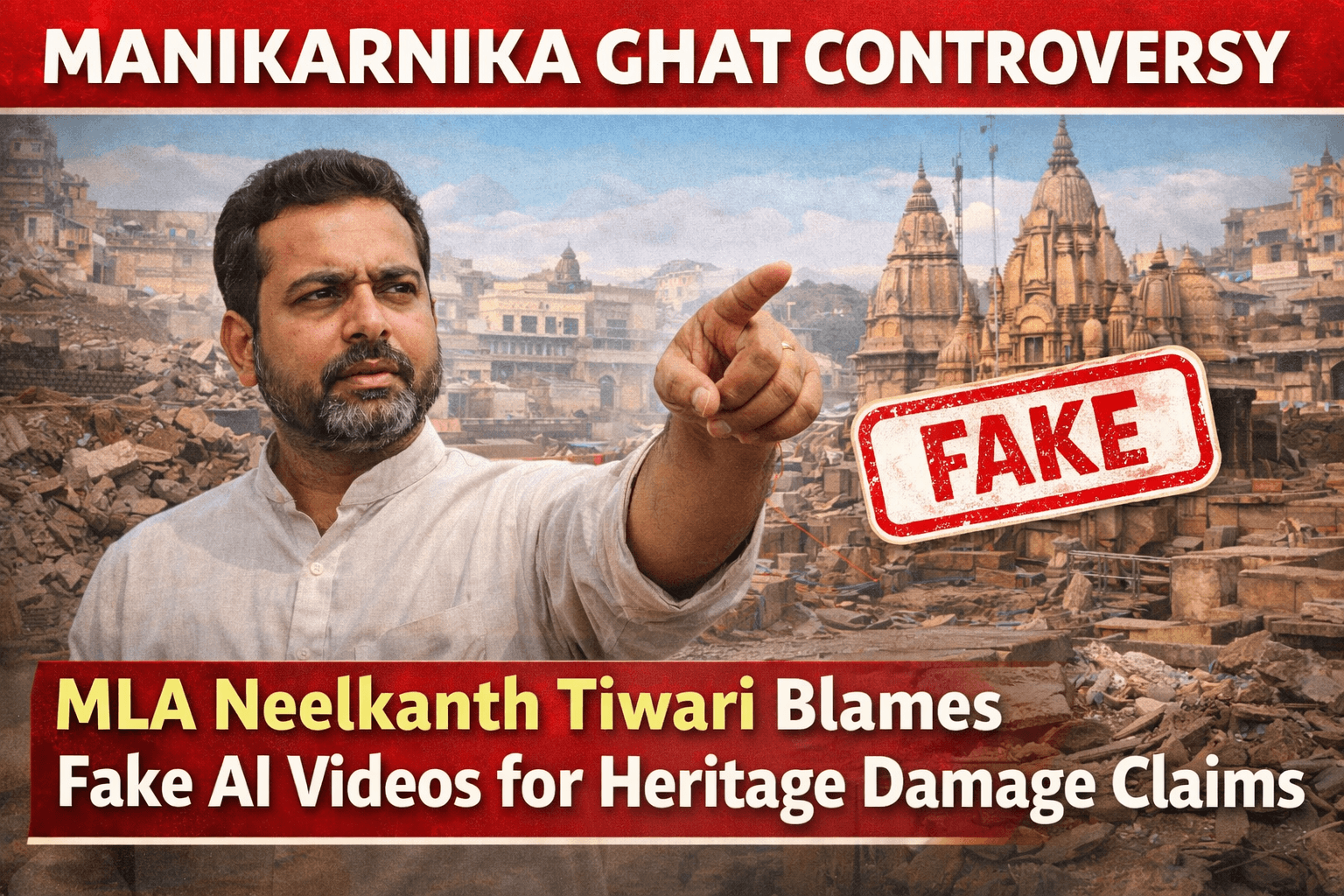Manikarnika Ghat Redevelopment Safe, Heritage Protected: MLA Neelkanth Tiwari