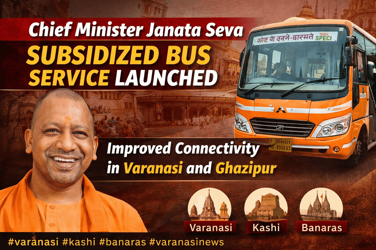 Chief Minister Janata Seva–cum–Subsidized Bus Service Launched.