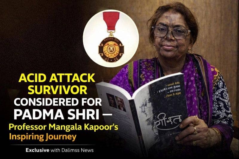 Acid Attack Survivor Prof. Mangala Kapoor Honoured with Padma Shri for Literature and Education