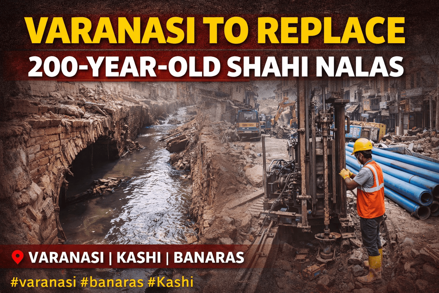 Varanasi to Replace 200-Year-Old Shahi Nalas