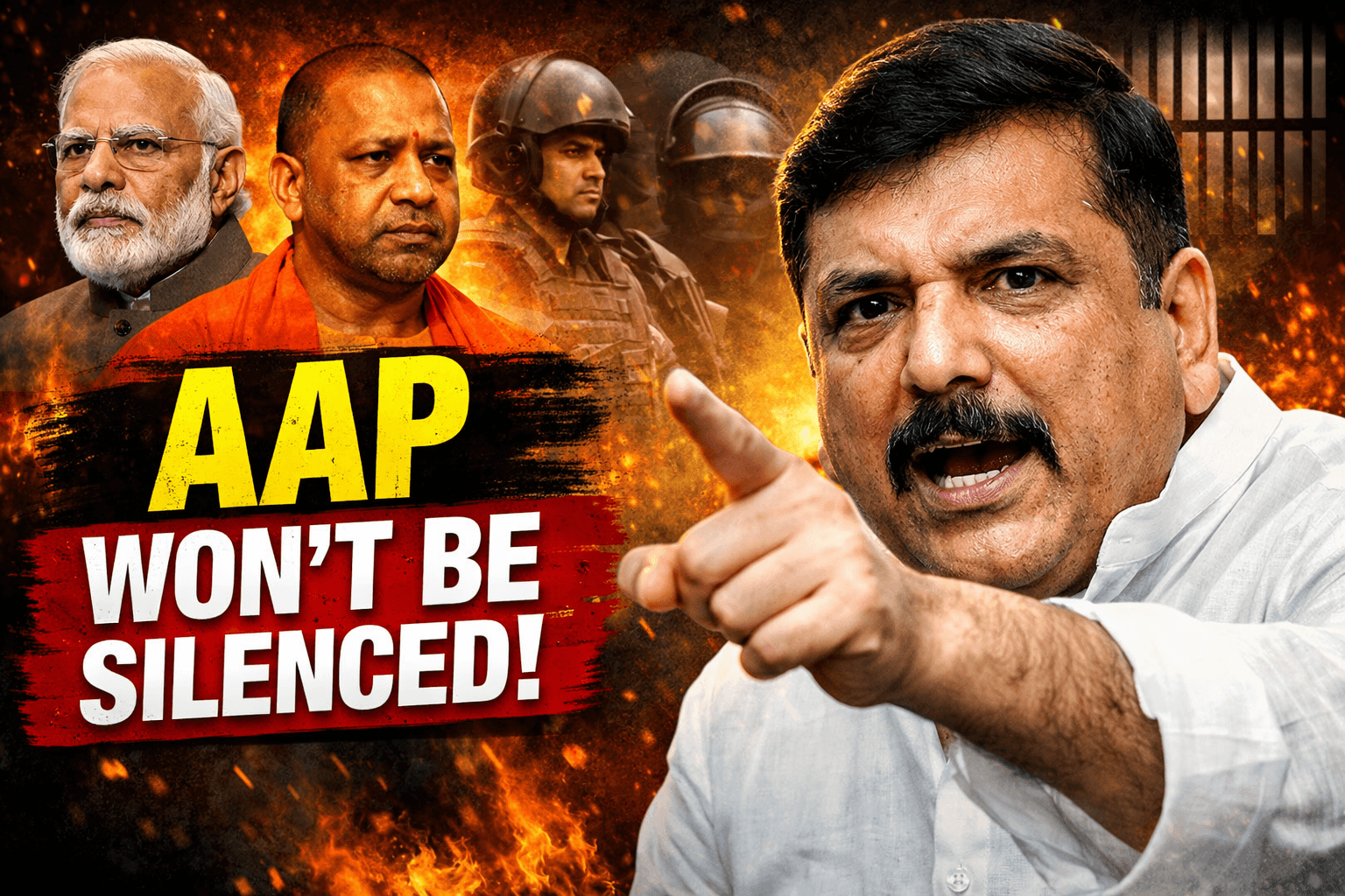 Sanjay Singh Warns Modi–Yogi Govt: AAP Won’t Be Silenced