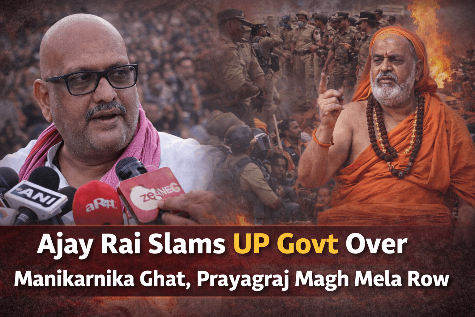 Ajay Rai Raises Questions on Manikarnika Ghat AI Video.