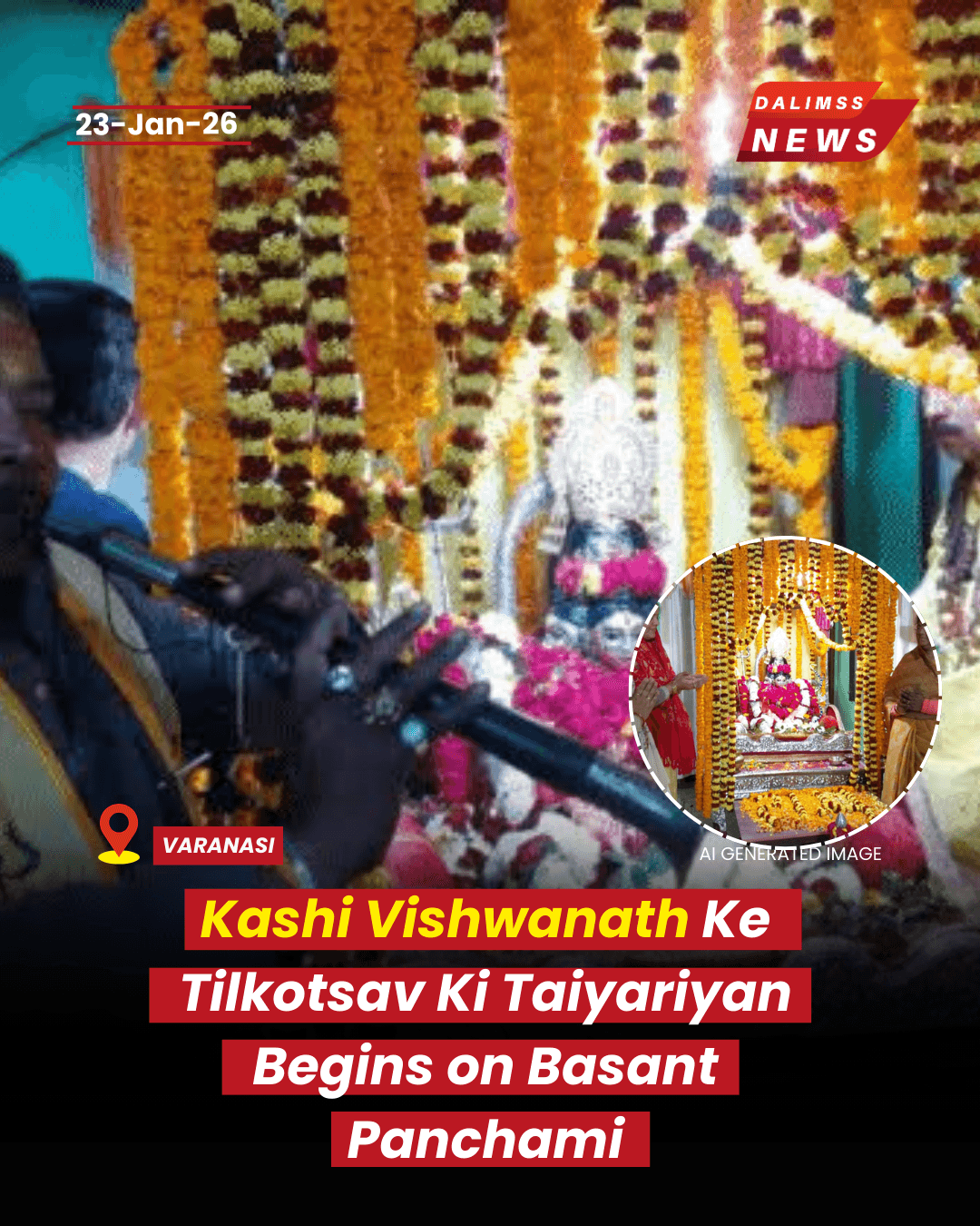 Kashi Vishwanath Tilakotsav Preparations Begin, Centuries-Old Tradition Revived in Varanasi