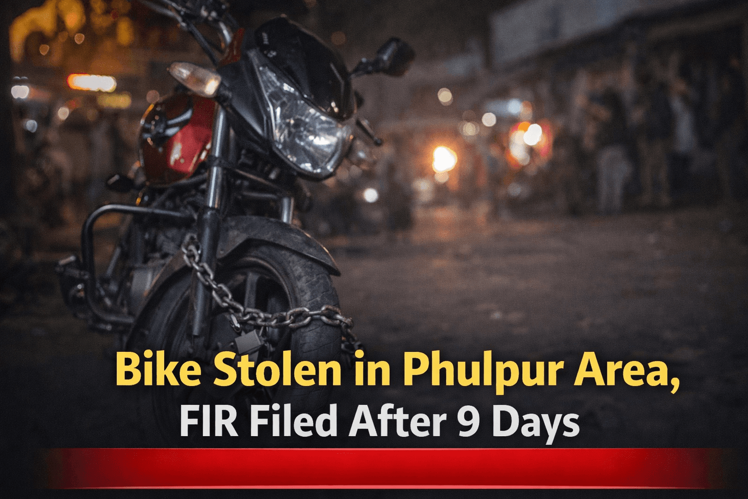 Bike Stolen in Phulpur Area, FIR Filed After 9 Days