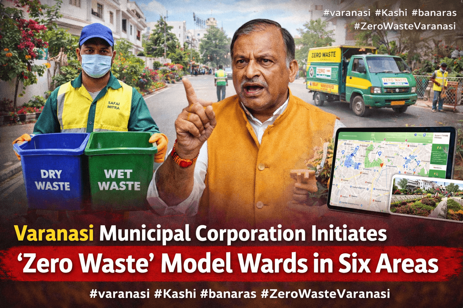 Varanasi Launches ‘Zero Waste’ Model Wards Initiative to Make Kashi India’s Cleanest City
