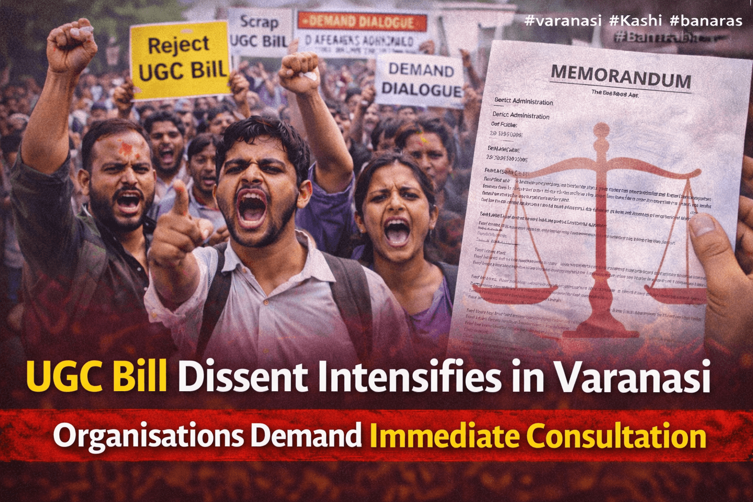 UGC Bill Dissent Intensifies in Varanasi as Organisations Demand Immediate Consultation