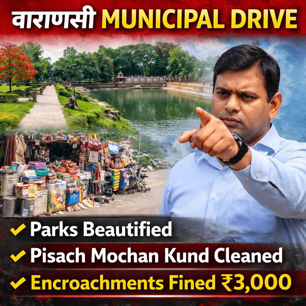 Varanasi Municipal Corporation Steps Up Park Beautification and Pond Conservation Drive