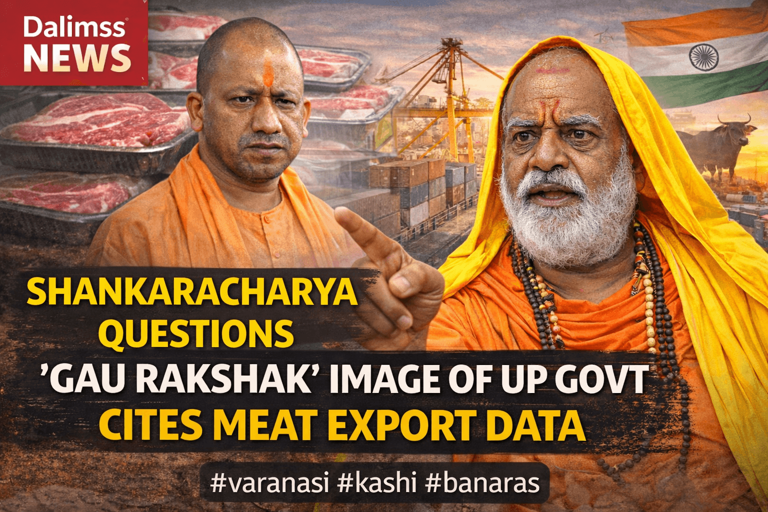 Gau Raksha Par Bada Sawal: Shankaracharya Cites Export Figures