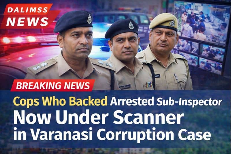 Officers Under Scanner After Supporting Arrested SI in Varanasi Bribery Case
