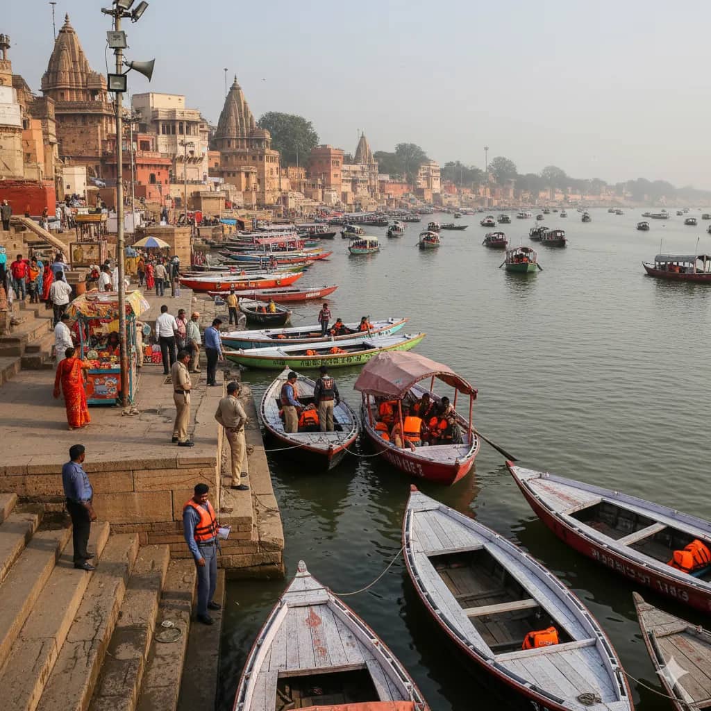 Ganga Boat Crackdown in Varanasi: 8 FIRs Filed, 11 Boats Seized After Collision Scare