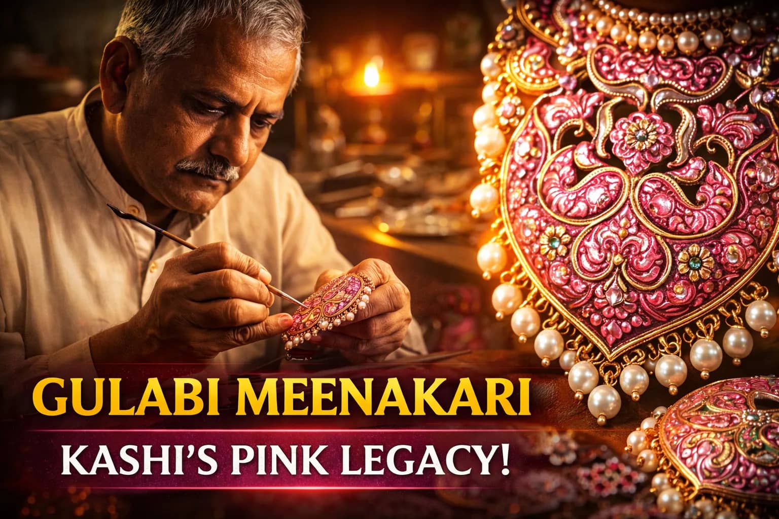 Gulabi Meenakari of Varanasi: The Pink Enamel Legacy Revived Through Tradition and Innovation