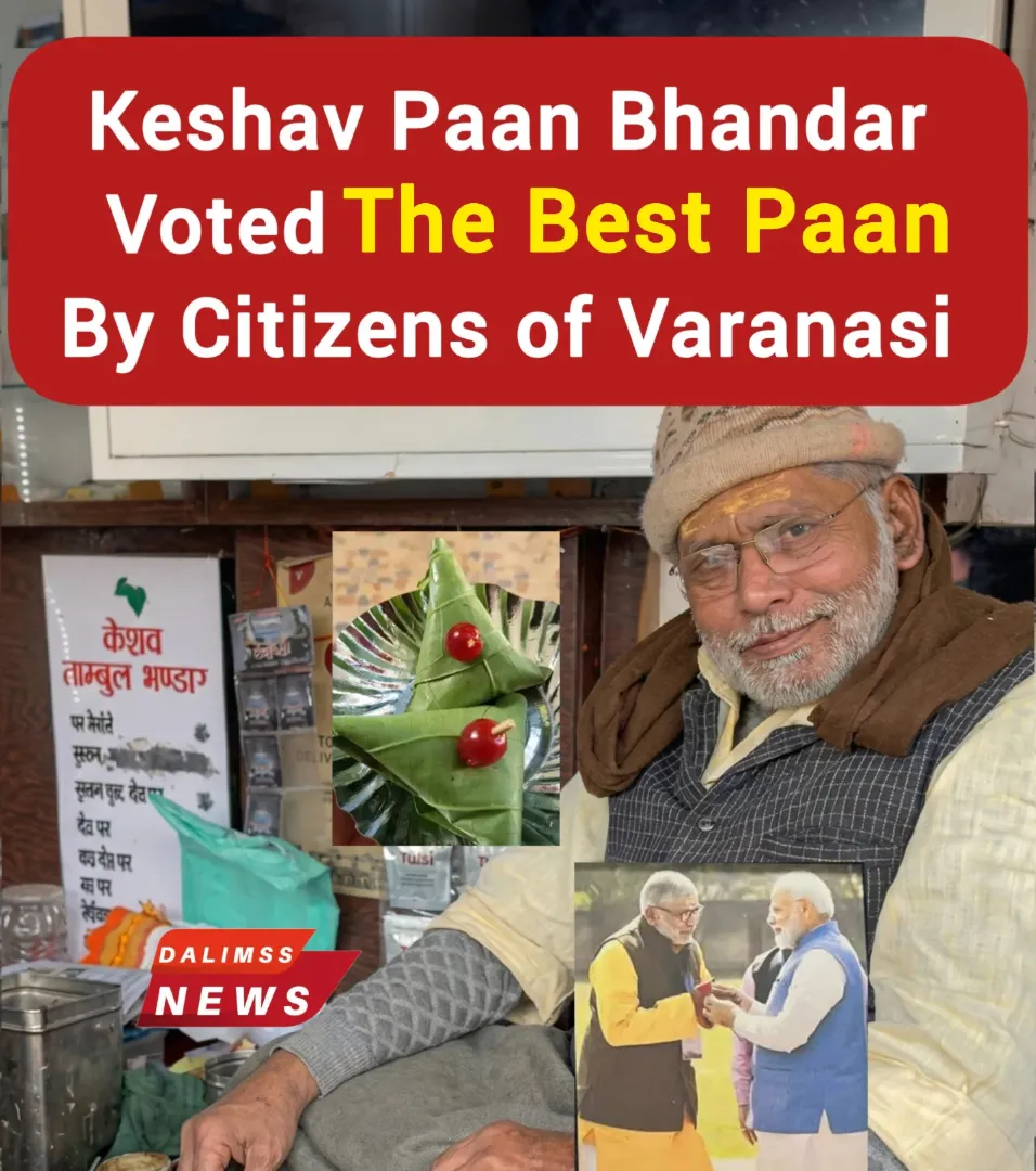 Poll-result graphic naming Keshav Paan Bhandar the best paan in Varanasi