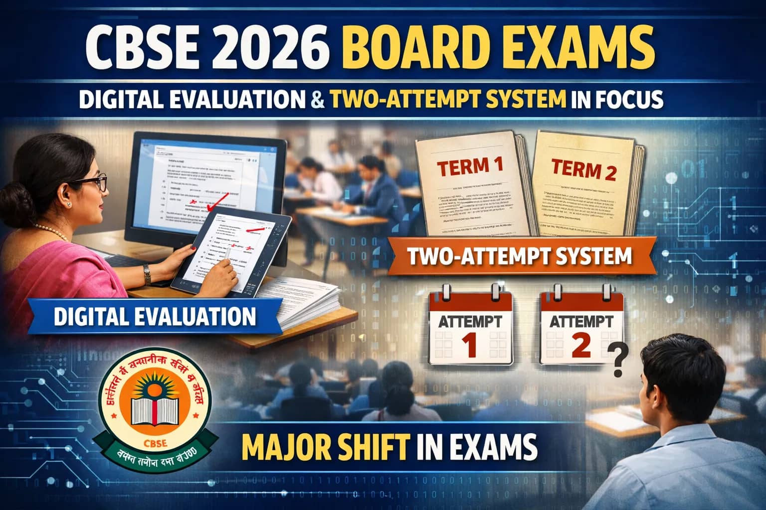 CBSE 2026 Board Exams See Major Shift as Digital Evaluation and Two-Attempt System Gain Attention