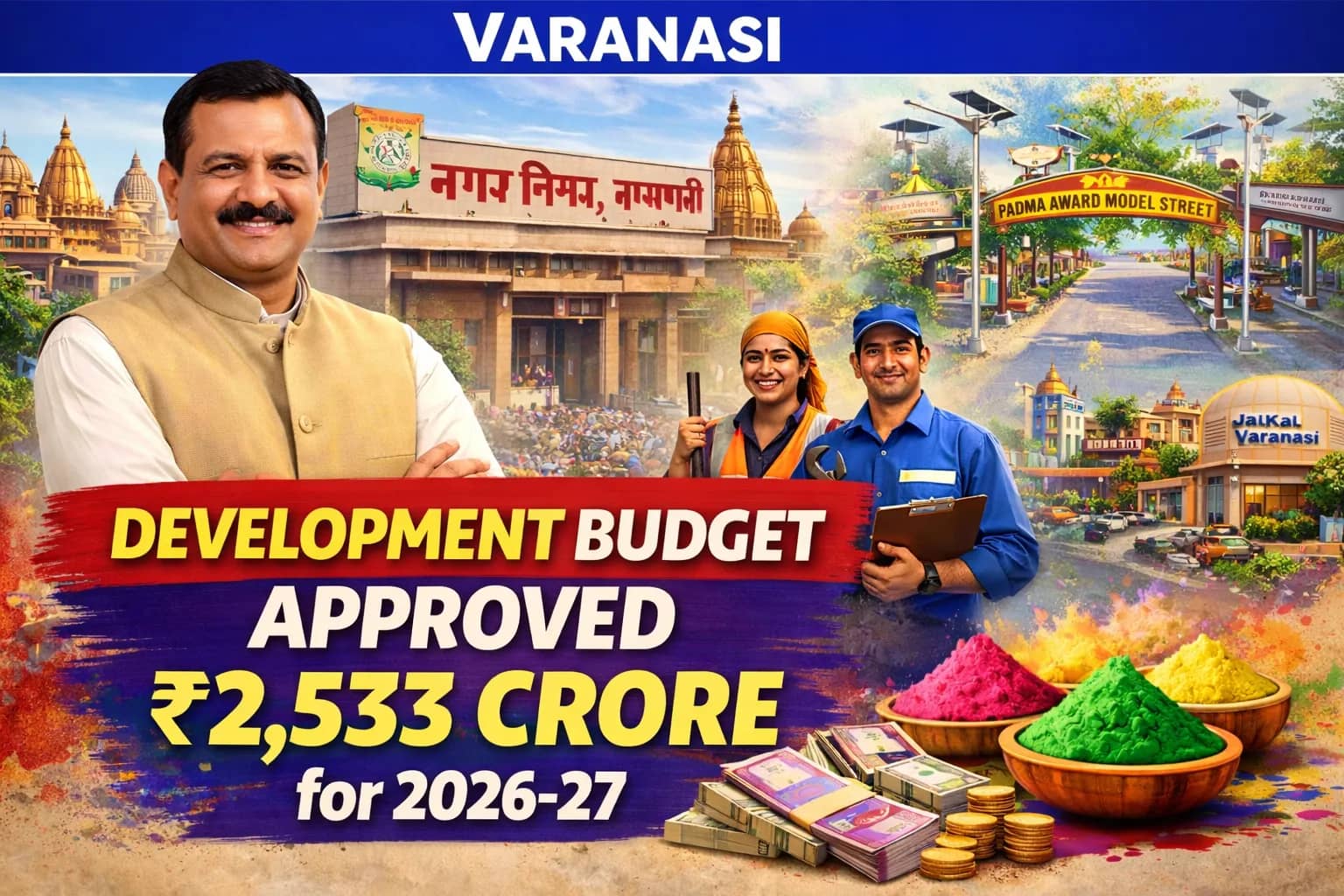 Varanasi Municipal Corporation Approves ₹2,533.33 Crore Budget for 2026–27