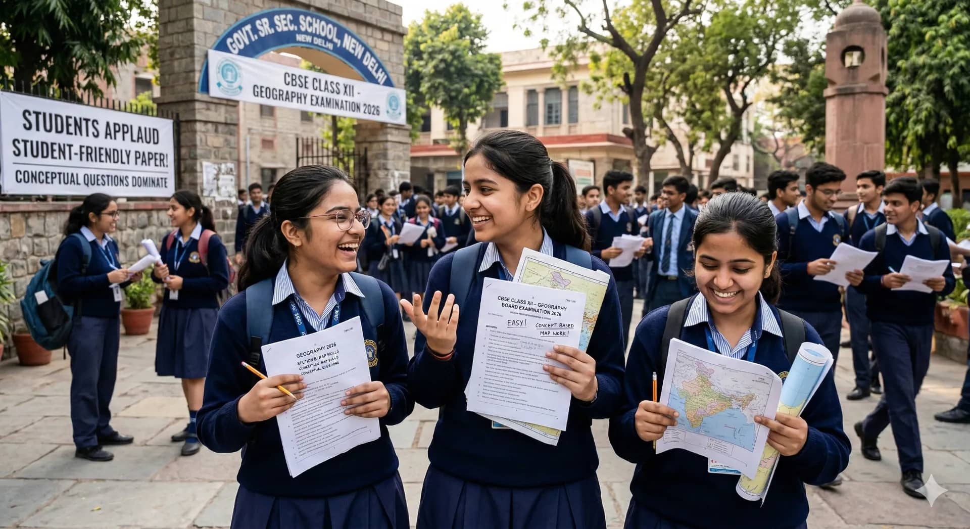 CBSE Class 12 Geography Board Exam 2026 Rated ‘Student-Friendly’ as Conceptual Questions Dominate Paper