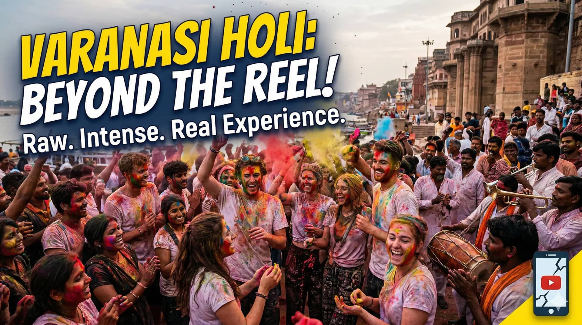 Reels Se Zyada Real Nikli Banaras Ki Holi Tourists Hue Surprise