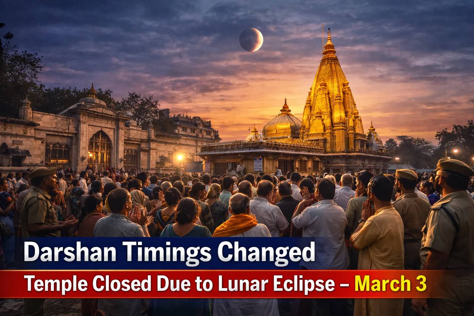 Shri Kashi Vishwanath Temple Darshan Timings Revised on March 3 Due to Lunar Eclipse