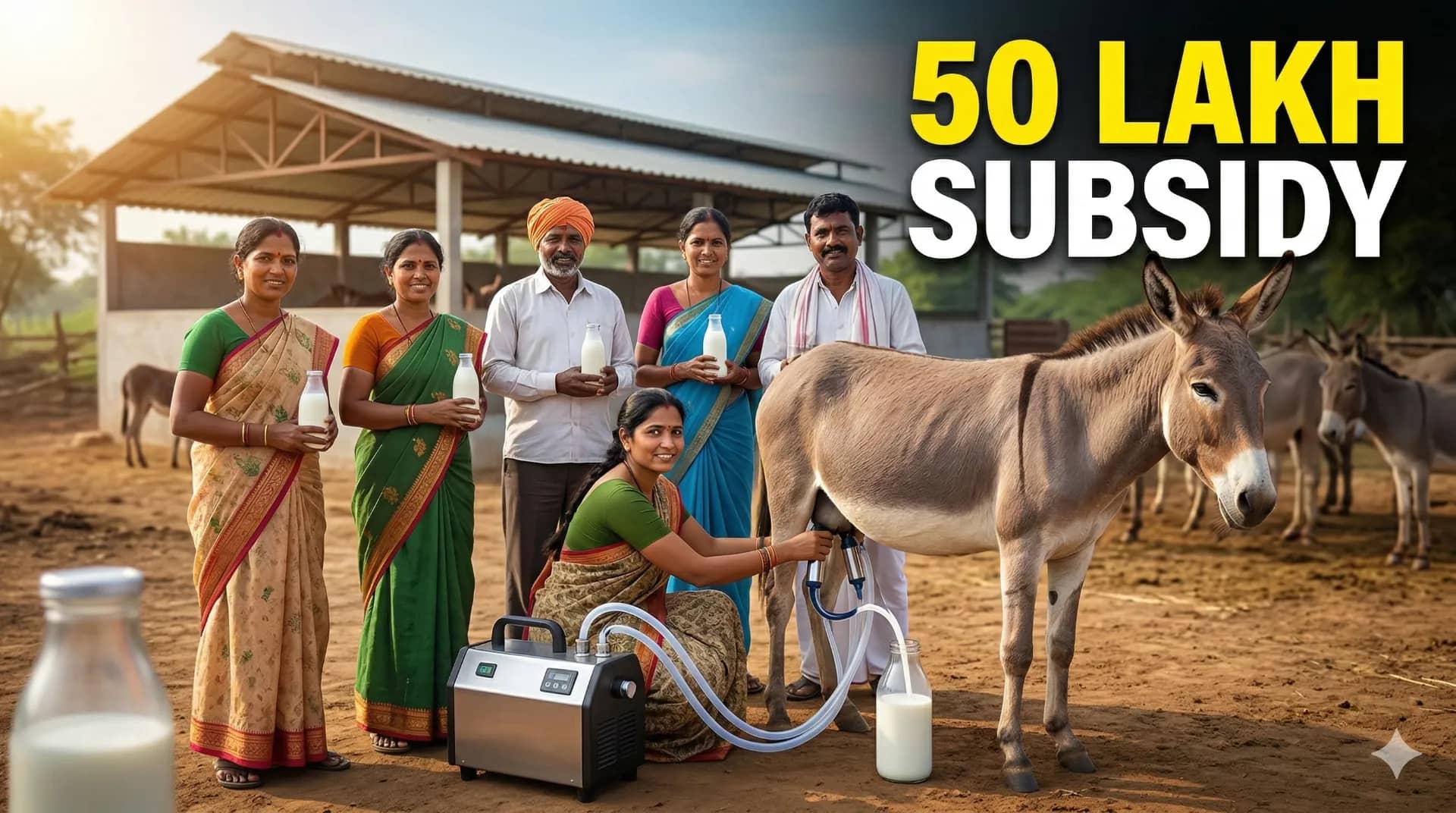 Ab ‘Gadha’ Banega Kamai Ka Jariya! Donkey Farming Par 50 Lakh Tak Subsidy