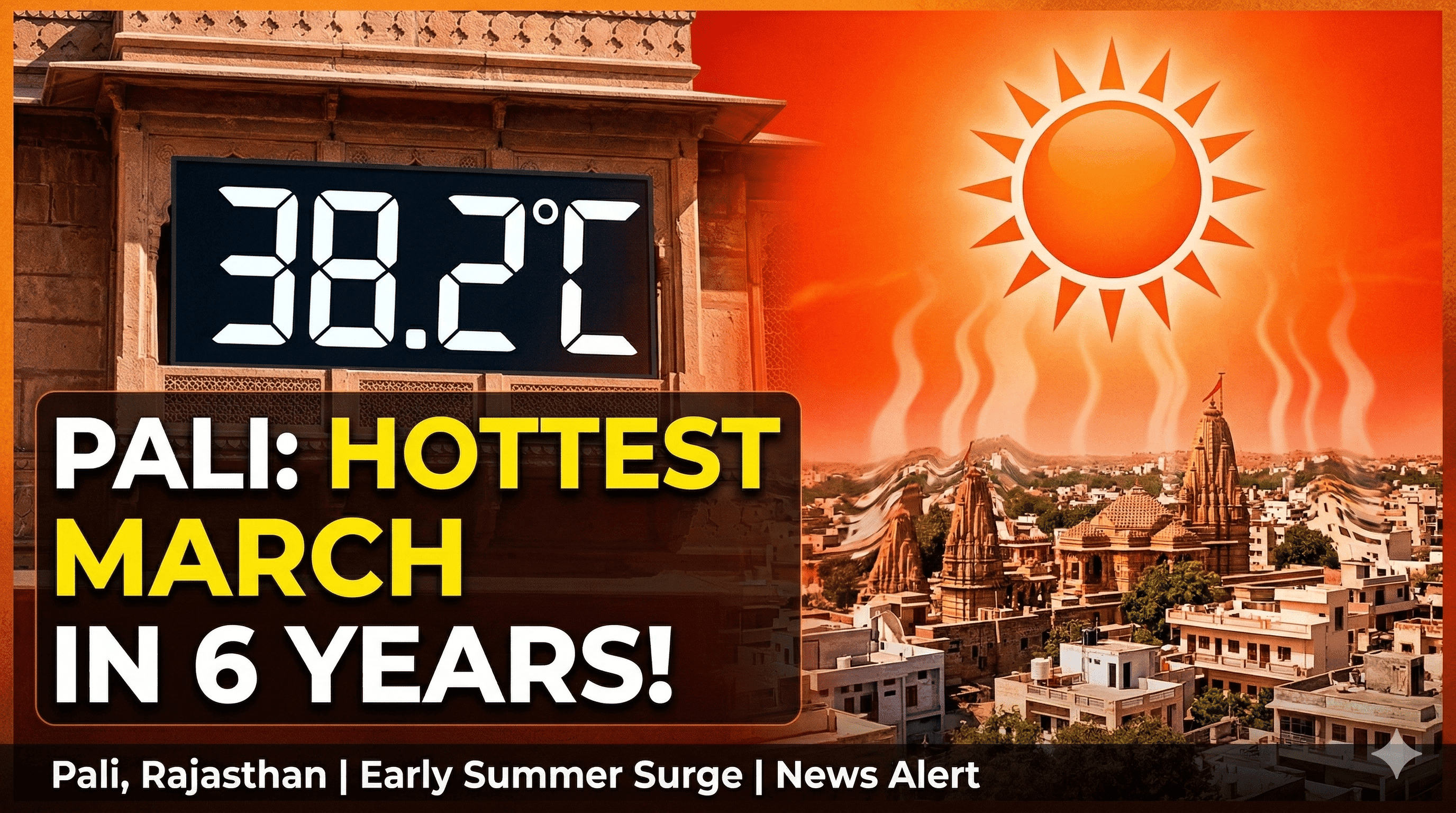 Pali Weather Update: Heatwave Hits 37.5°C; Will Western Disturbance Bring Relief on March 11?