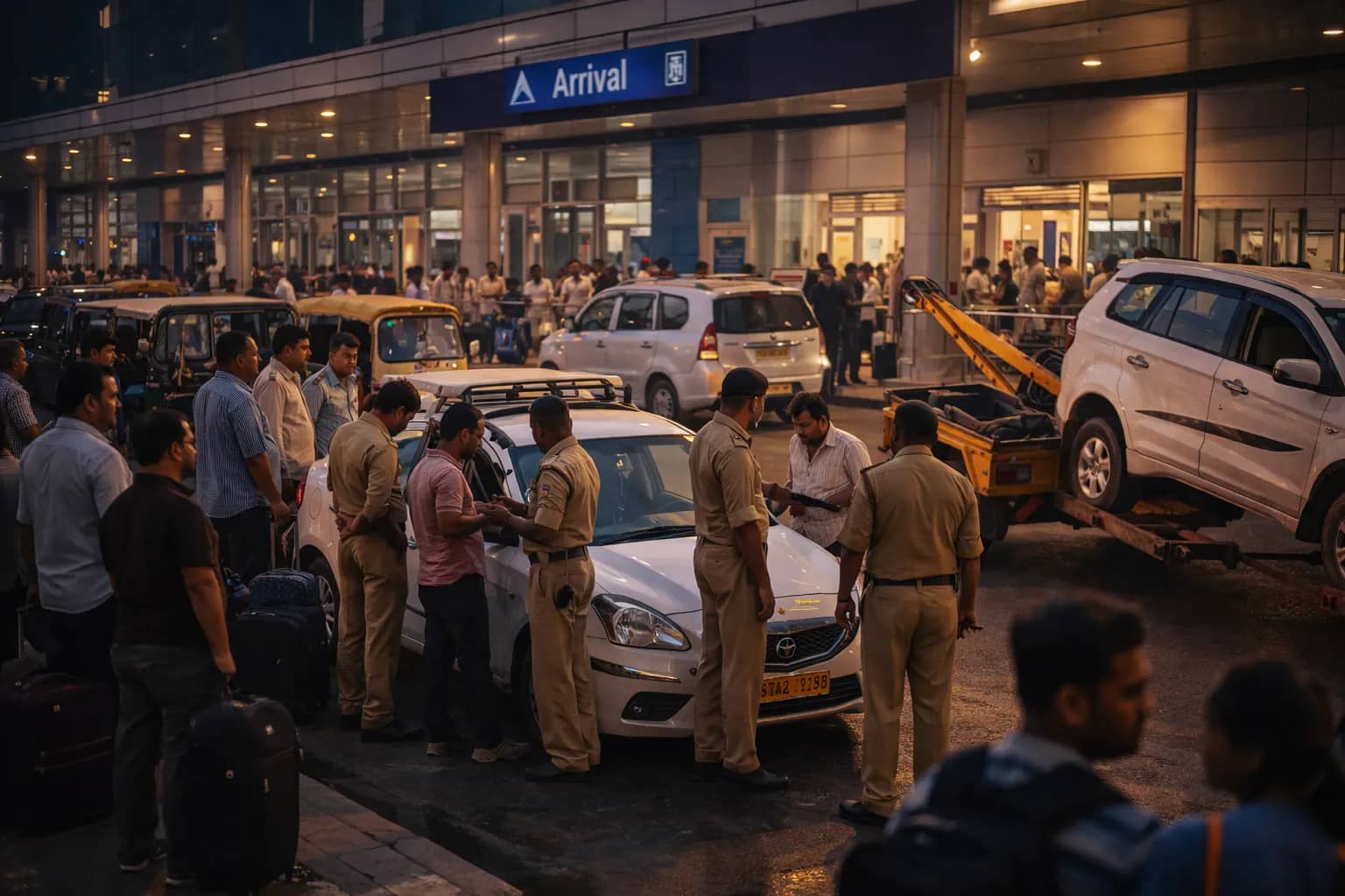 4 Taxi Drivers Arrested for Harassing Passengers at Lal Bahadur Shastri International Airport