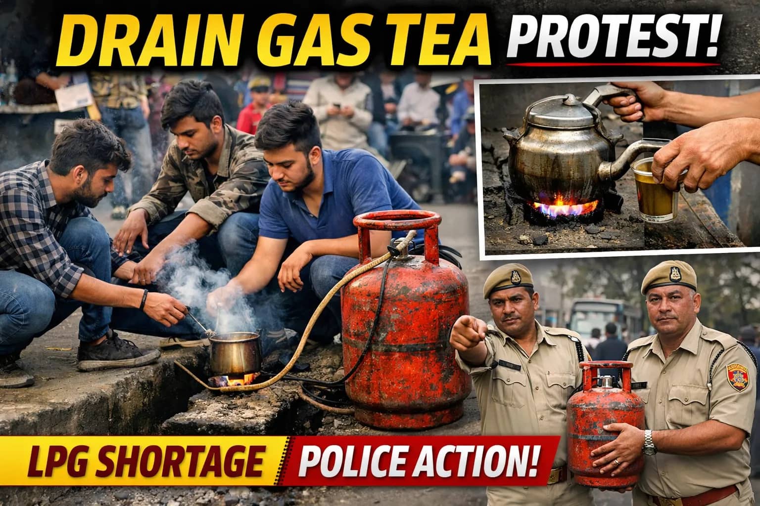 Varanasi Students Turn to Drain Gas for Tea in Protest Over LPG Shortage; Police File Case