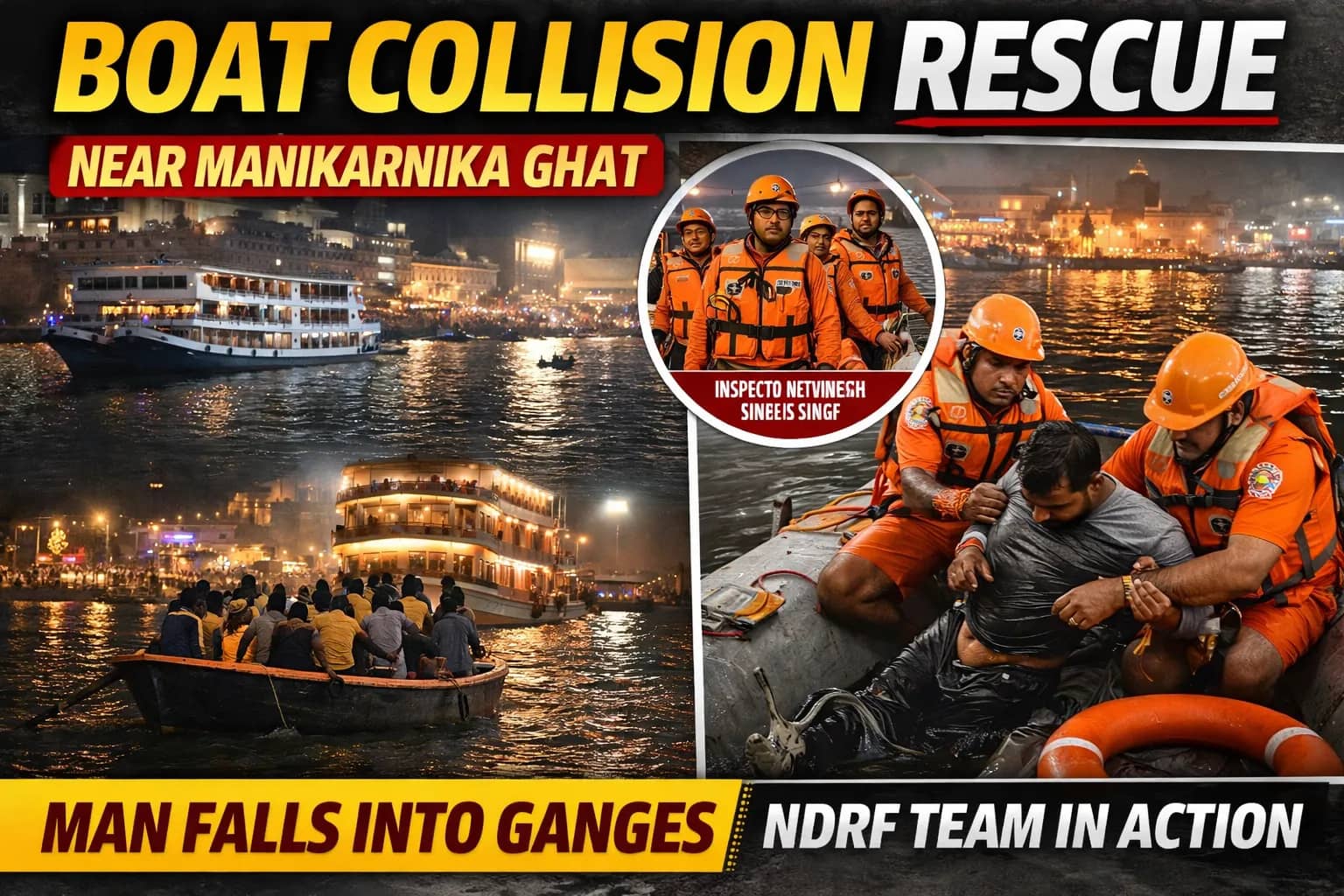 Boat Collision Near Dashashwamedh Ghat After Ganga Aarti, Man Rescued by NDRF