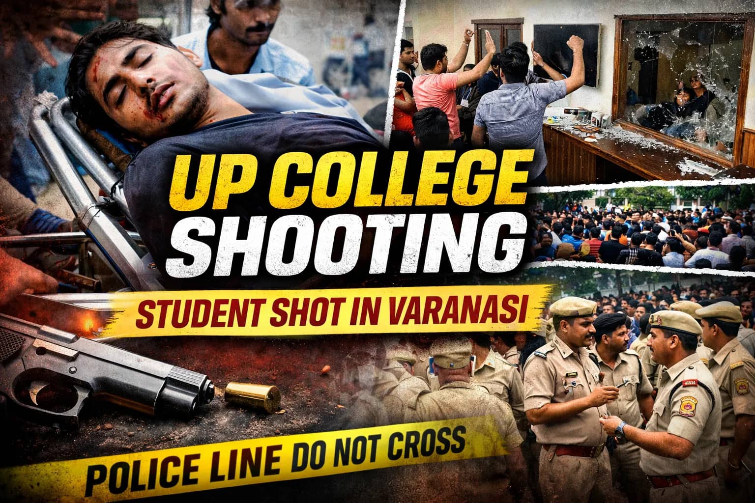 Firing Inside Udai Pratap College in Varanasi Leaves Two Students Injured, Police Launch Investigation