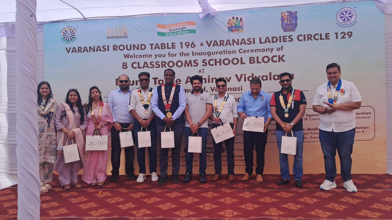 Round Table Committed to Holistic Development of Underprivileged Children; 8 New Classrooms Inaugurated, Giving New Direction to the Bright Future of 435 Students