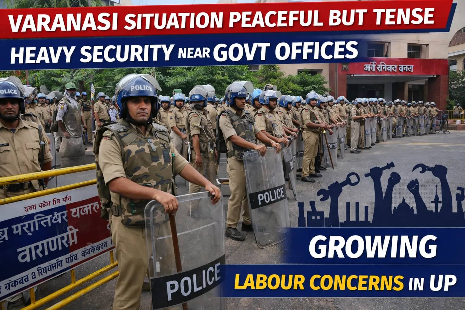 Noida Labour Unrest Impact Reaches Varanasi; Administration on High Alert