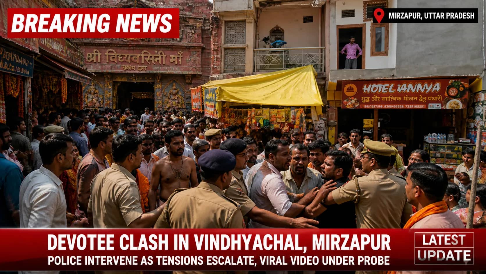 Devotee Clash Sparks Chaos in Vindhyachal; Viral Video Under Probe