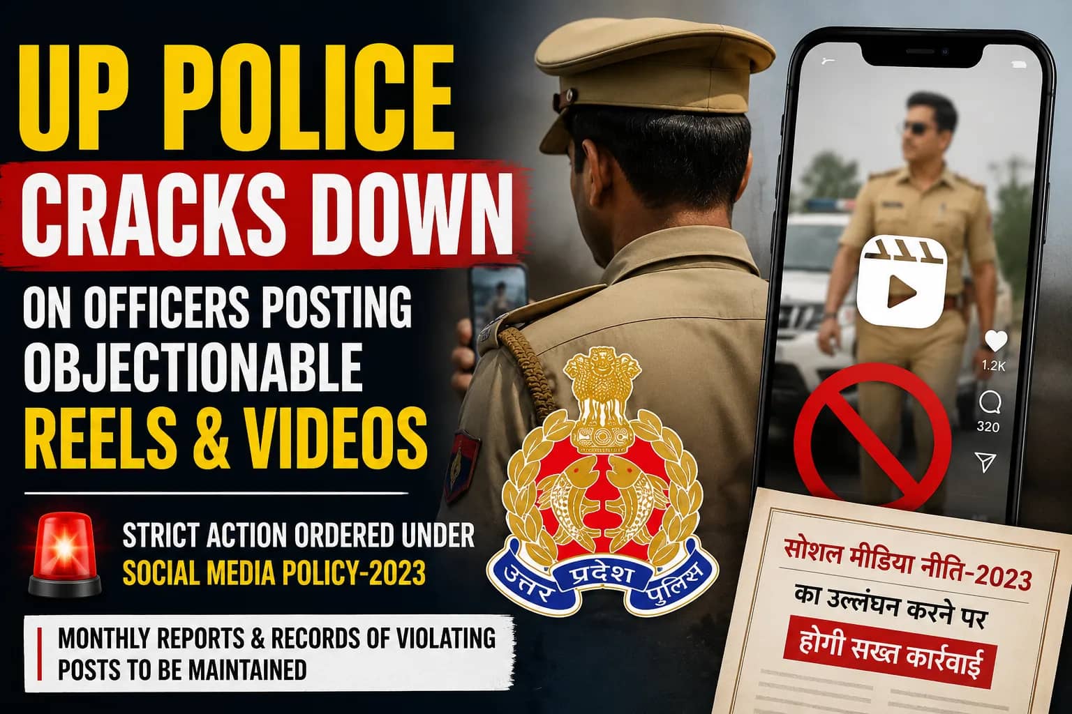 UP Police Orders Strict Action Against Personnel Posting Objectionable Reels on Social Media