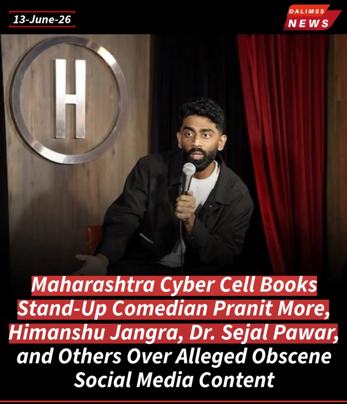 Maharashtra Cyber Cell Registers FIR Against Comedian Pranit More and Others Over Viral Content