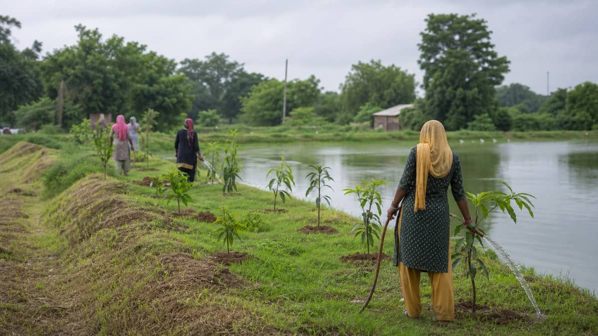 A green cultural park setting in Varanasi planned for arts and learning activity