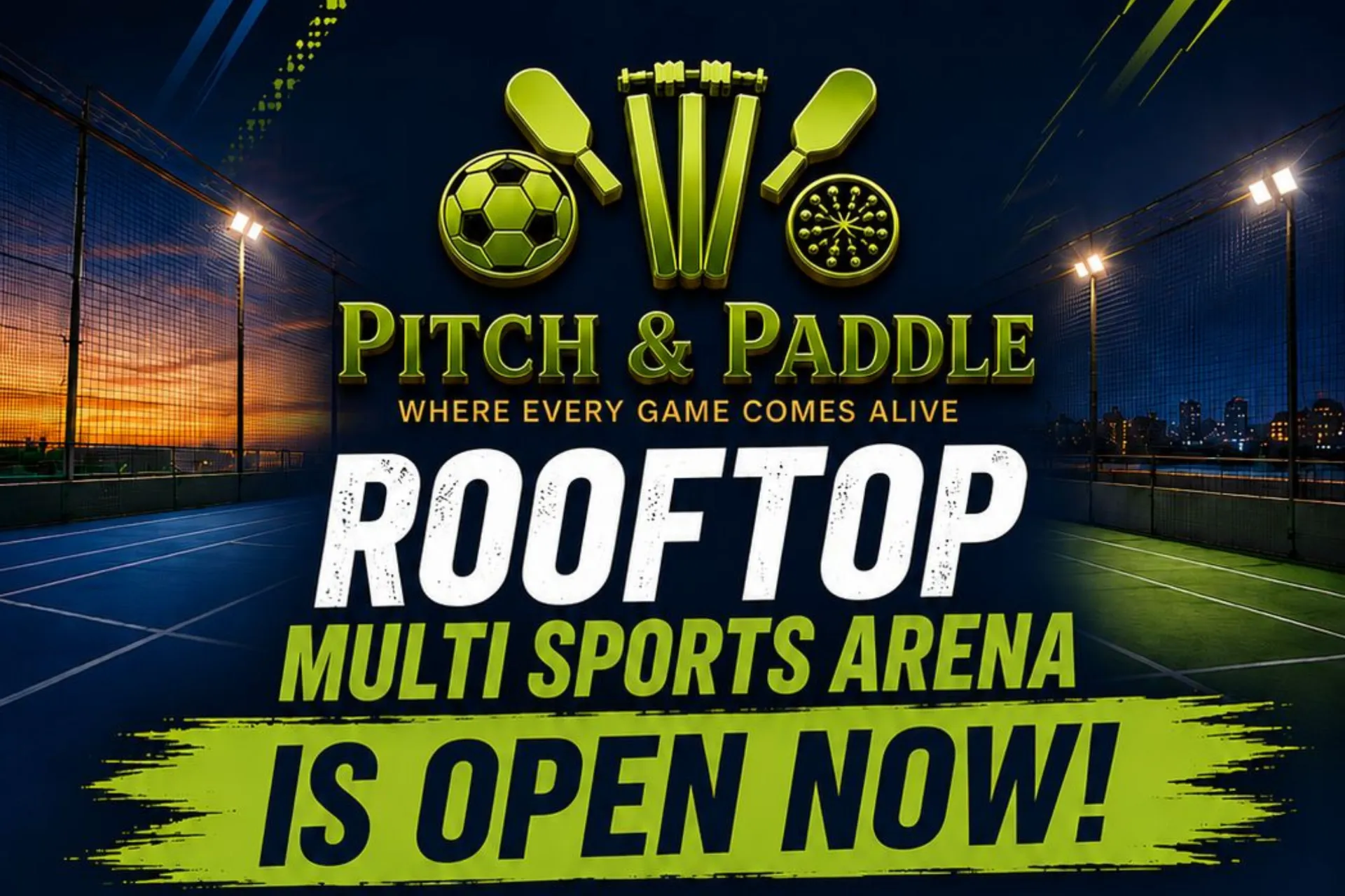 Pitch & Paddle Rooftop Multi Sports Arena Opens in Sigra, Varanasi
