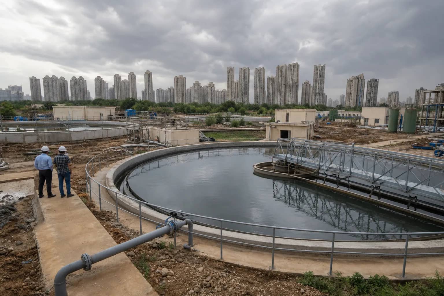 Modern sewage treatment facility under development in Gurugram