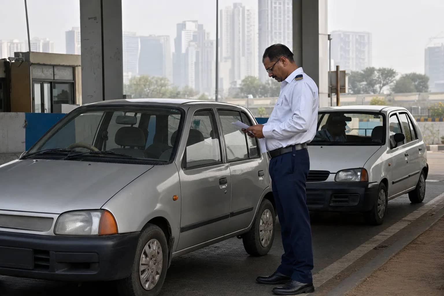 AI-Linked Traffic Warning Screen Begins Pilot at Sohna Chowk