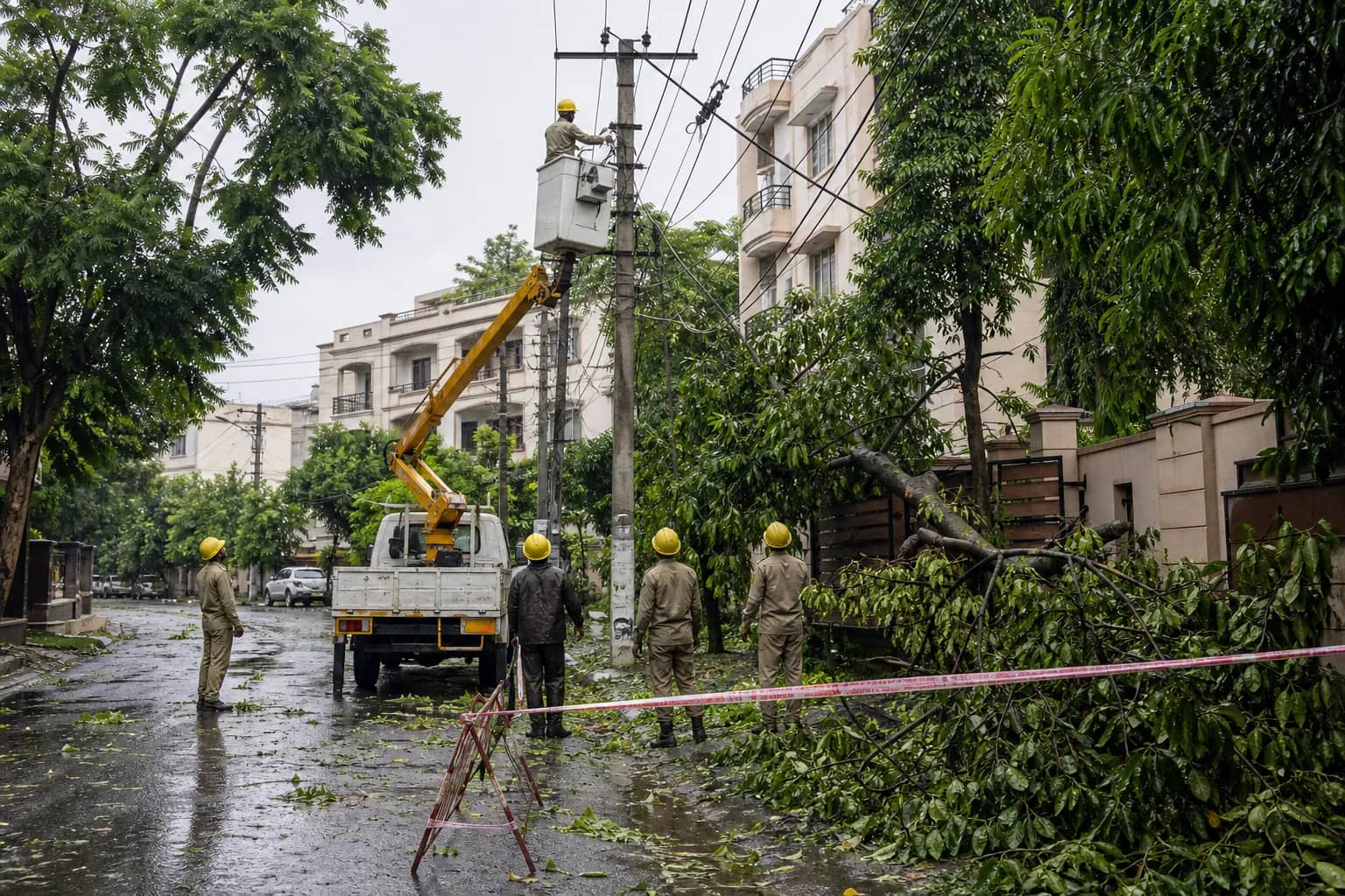 Rain Trips 191 Gurugram Feeders as Neighbourhoods Face Long Outages