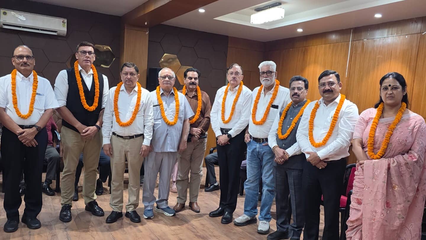 New office bearers of Purvanchal Schools Welfare Association after the general body meeting in Varanasi