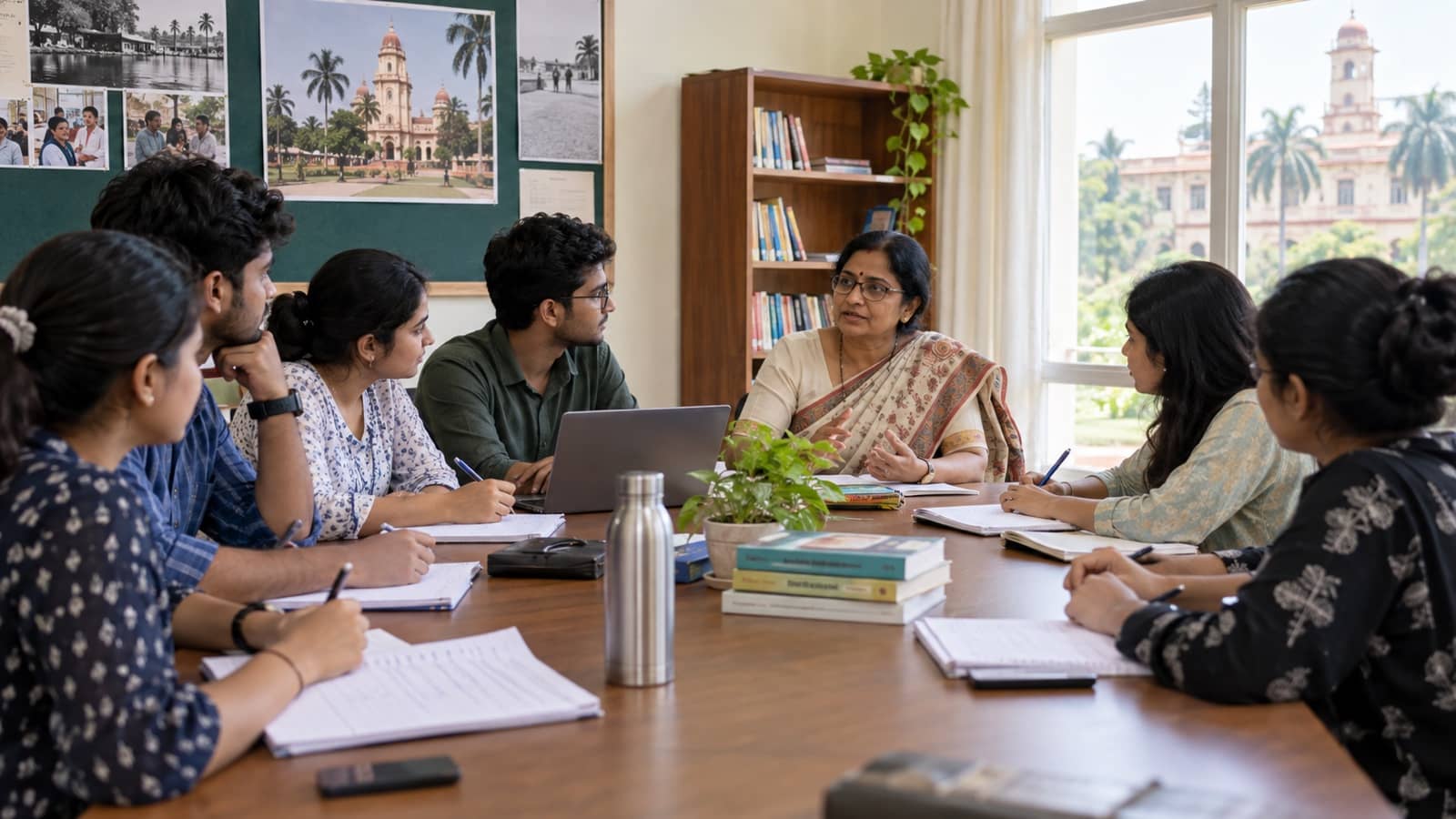 BHU social work students attending a career and placement discussion