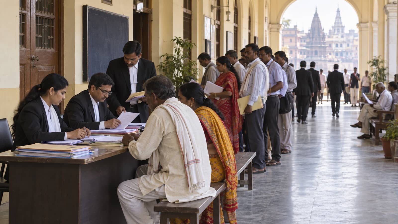Legal-aid information desk at Varanasi district court