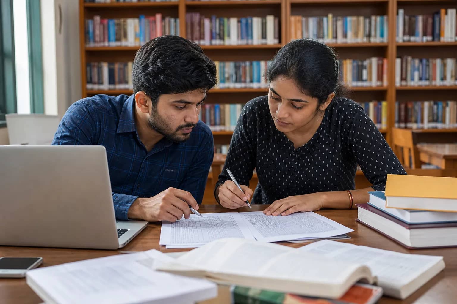 Research eligibility test candidates reviewing an answer key and objection form