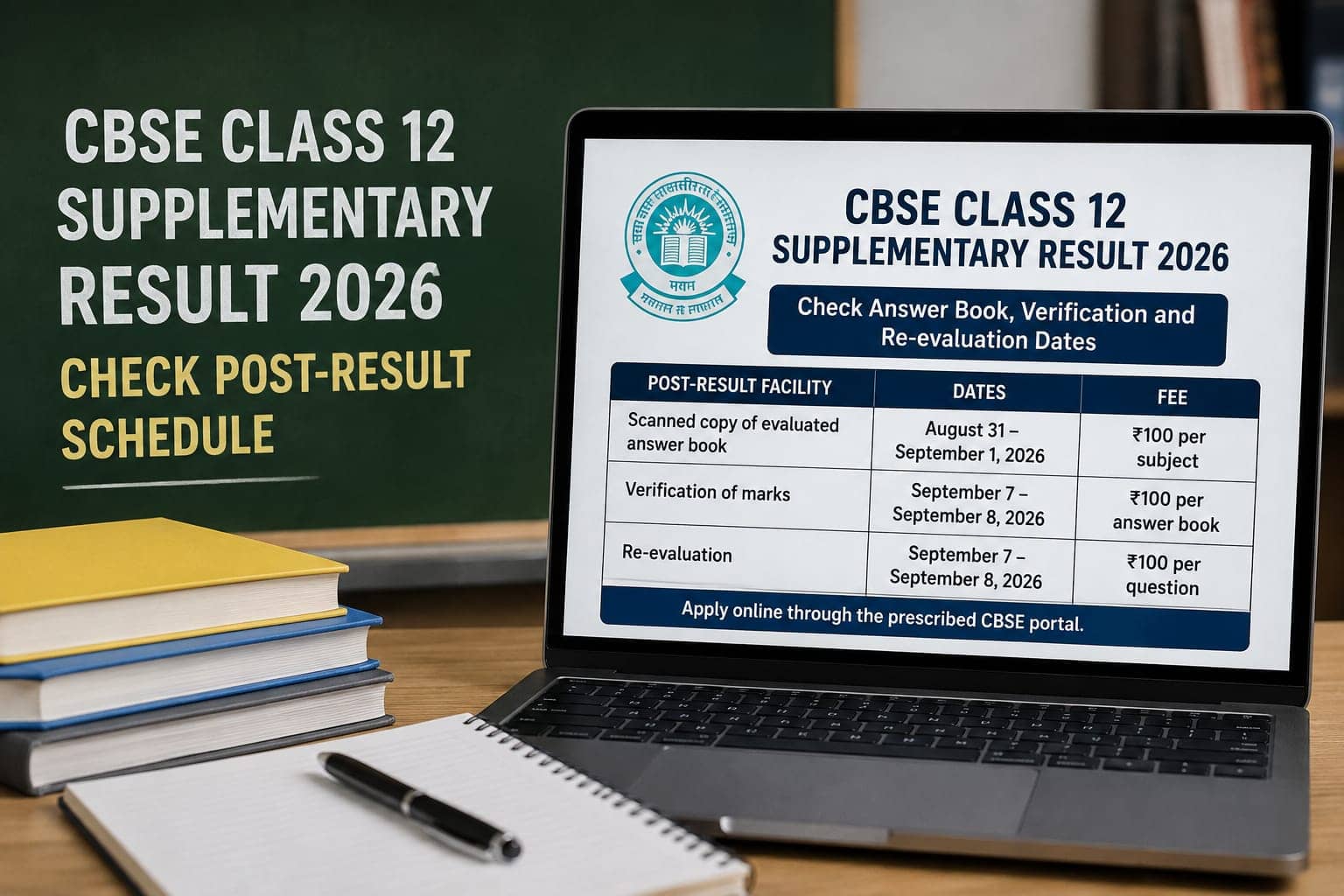 CBSE Class 12 Supplementary Result 2026 ; Post Result Schedule
