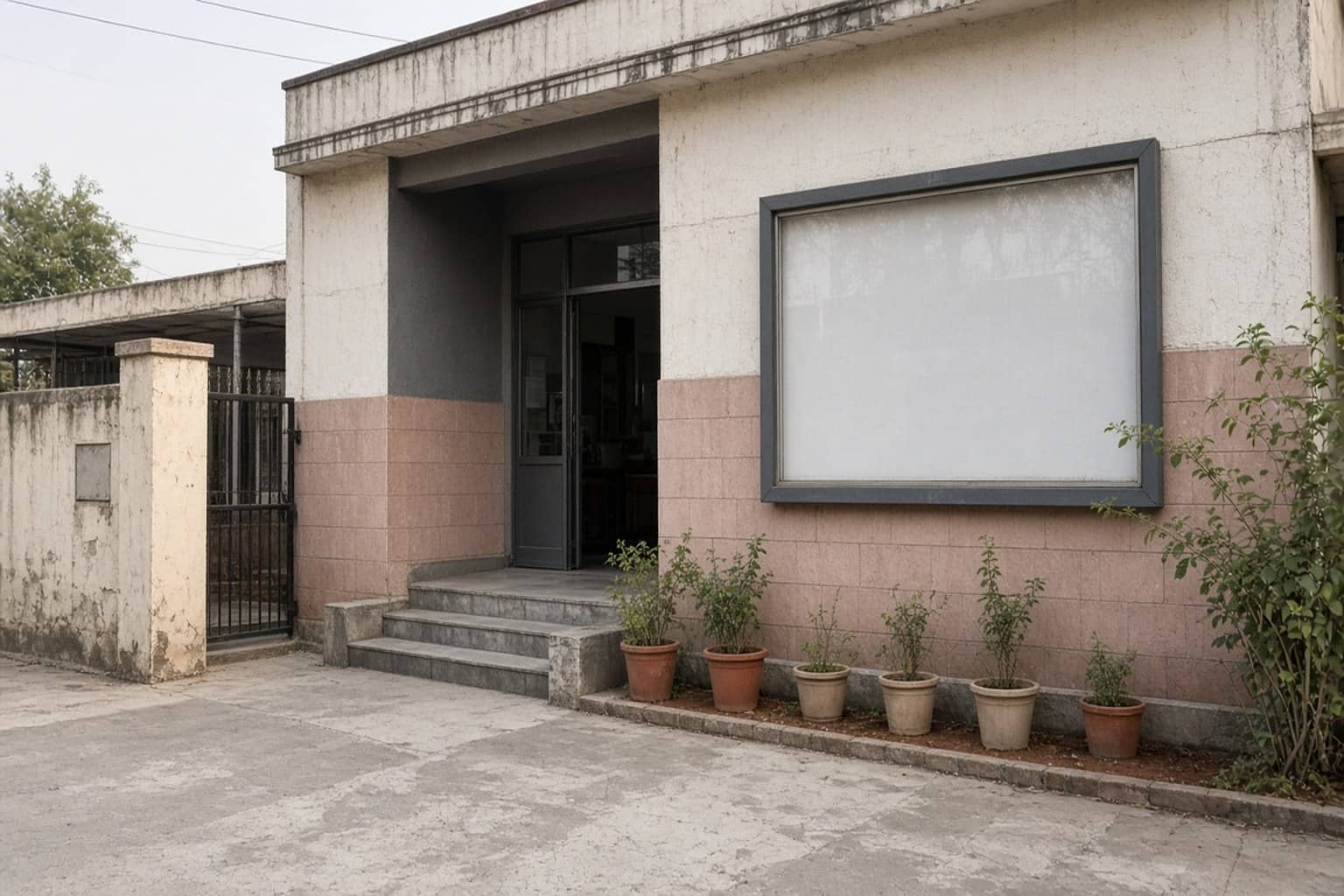Police station board in Gurugram district