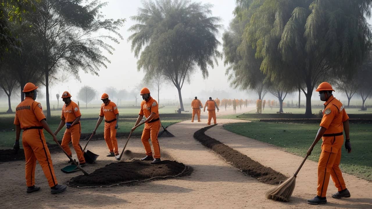 11th NDRF Marks Gandhi Jayanti With Clean-Up and Tree Drive