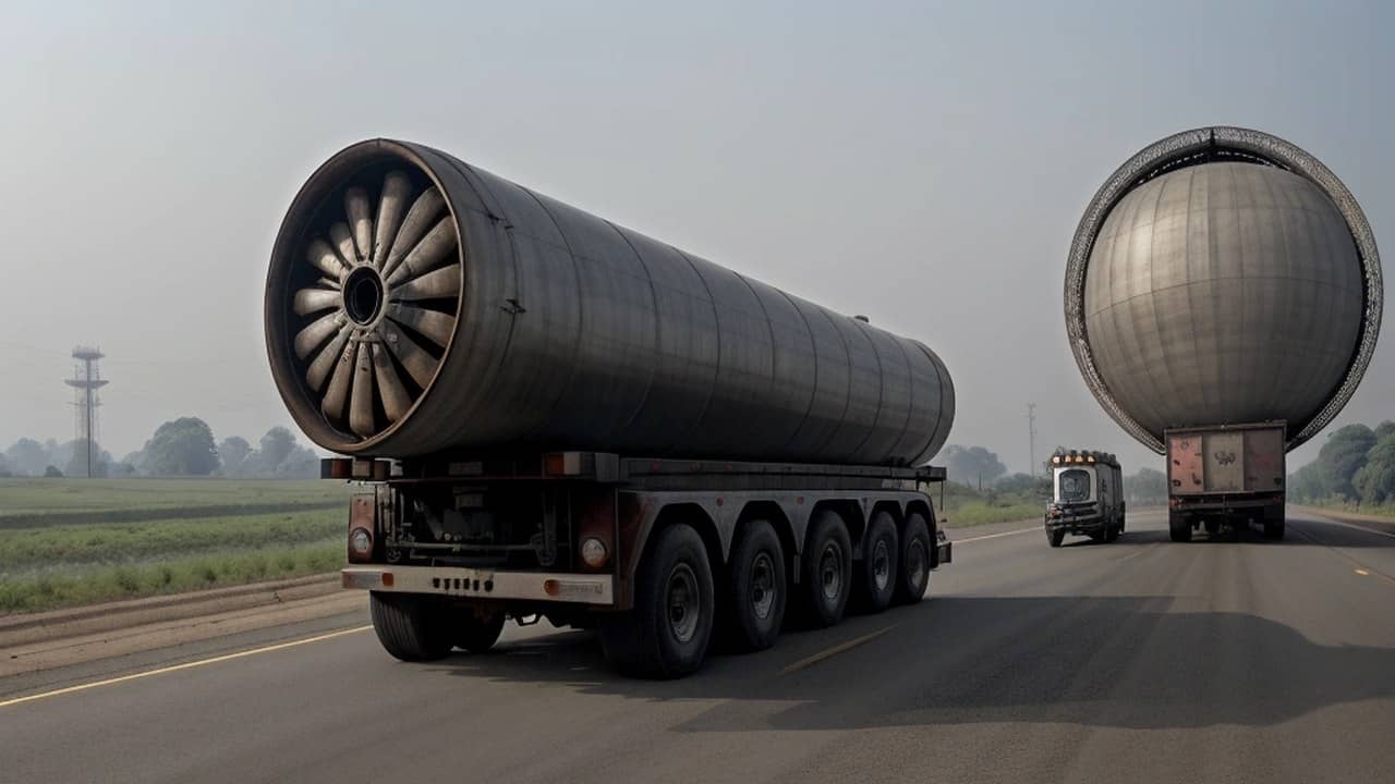 308-Wheel Boiler Trailer Clears Umarha After Footbridge Is Cut