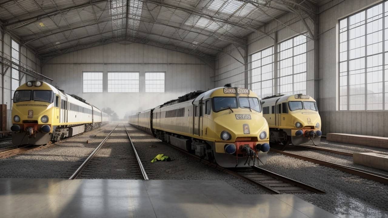 Railway Board Traction Member Inspects Loco Shops at BLW