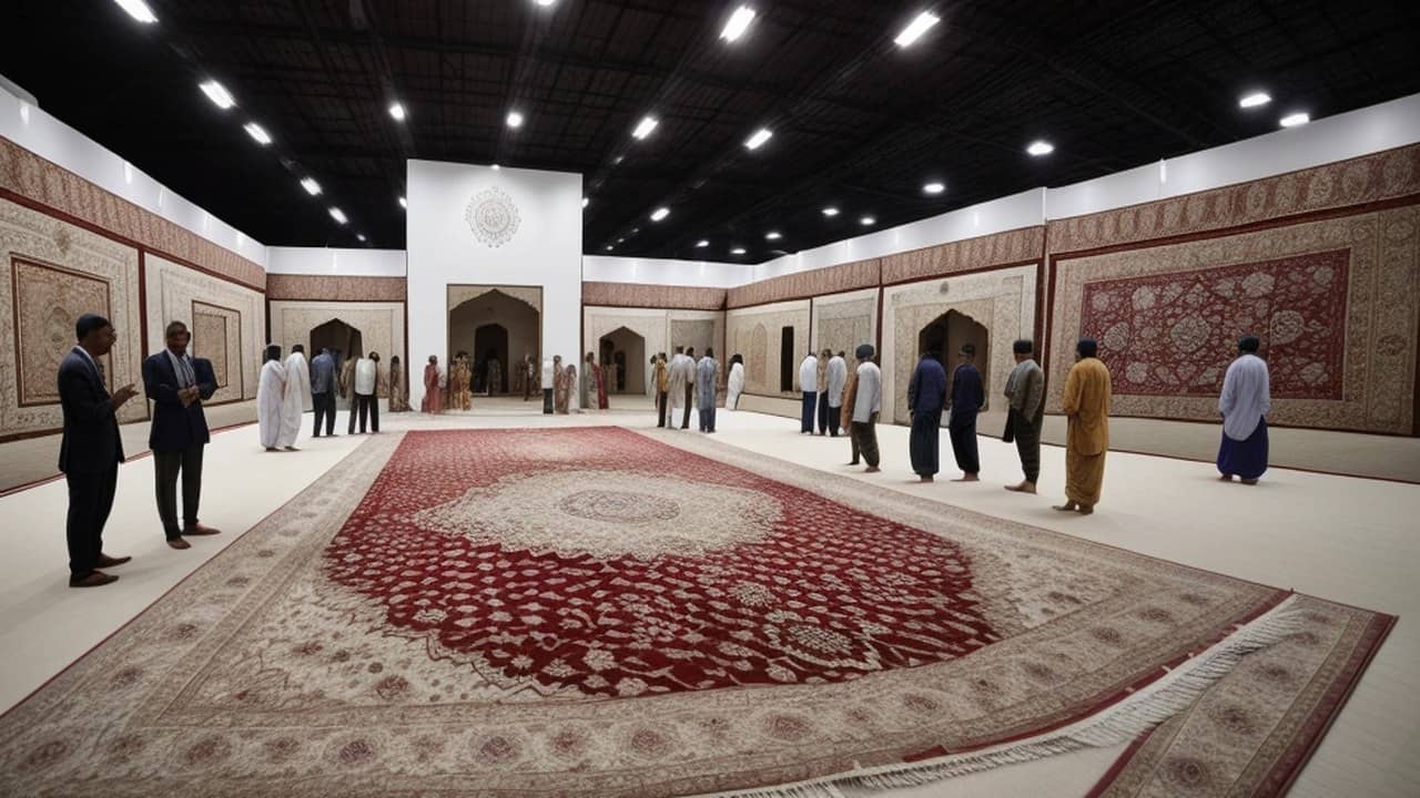CM Opens 50th India Carpet Expo in Bhadohi, Launches 112 Projects